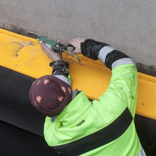 dranering stockholm steg 12 montering av täcklist